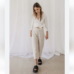 💰3/$30Boho white blouse